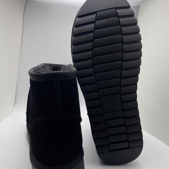 CUSHIONAIRE Women's Cozy pull on boot BLACK 8 - Picture 6 of 6